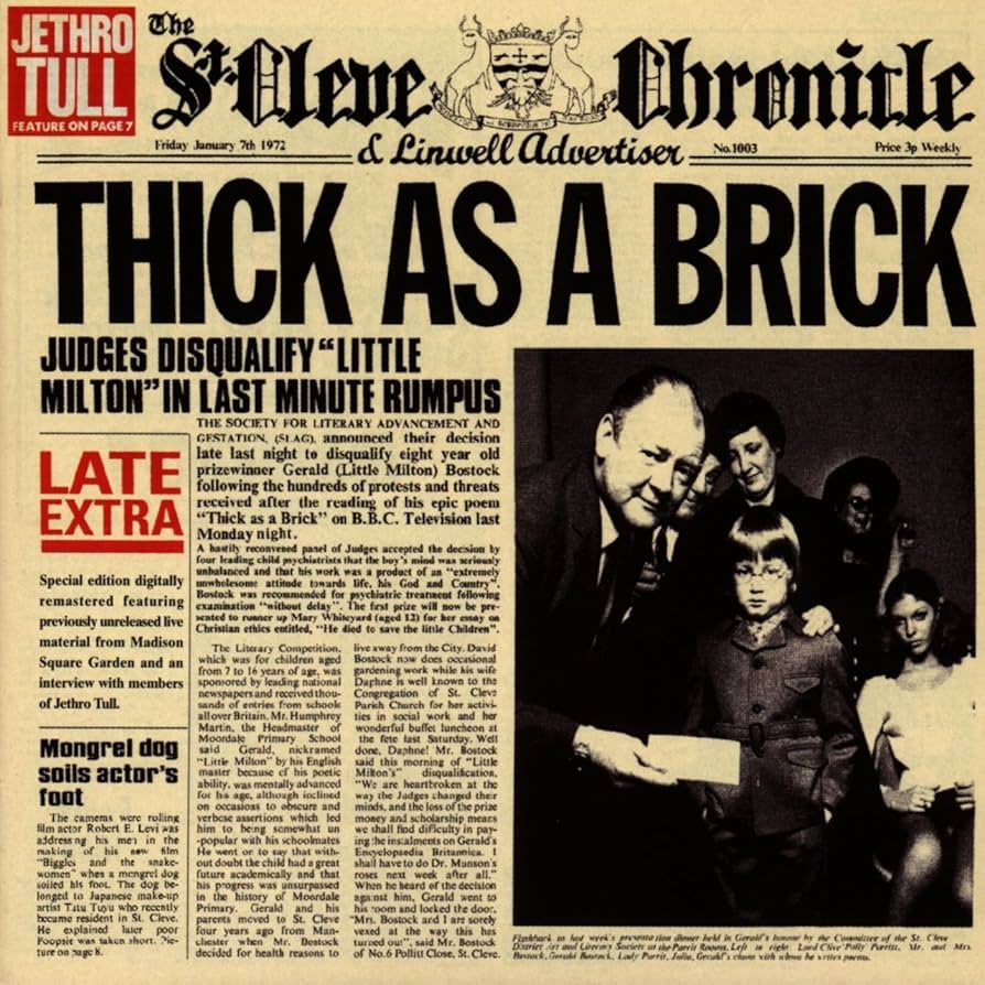JETHRO TULL/THICK AS A BRICK/日本盤、未開封 Jethro Tull – Thick as a Brick Japan LP with obi